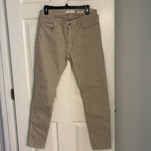 Men’s Mango (Ming) tan skinny jeans- Never been worn